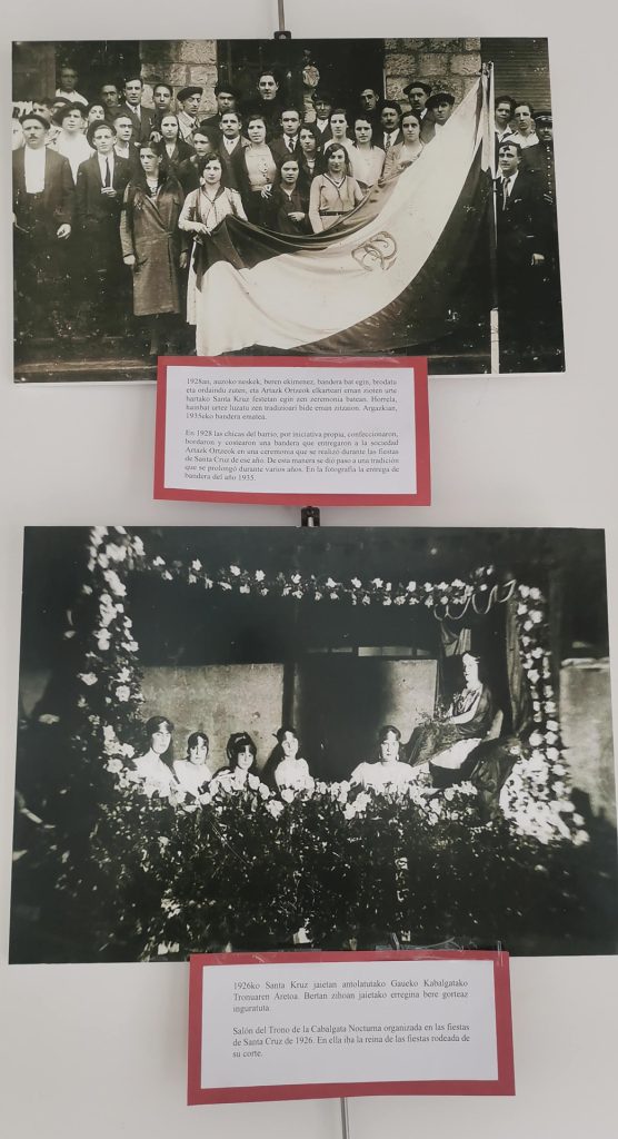 Fotos antiguas sobre actividades grupales del barrio