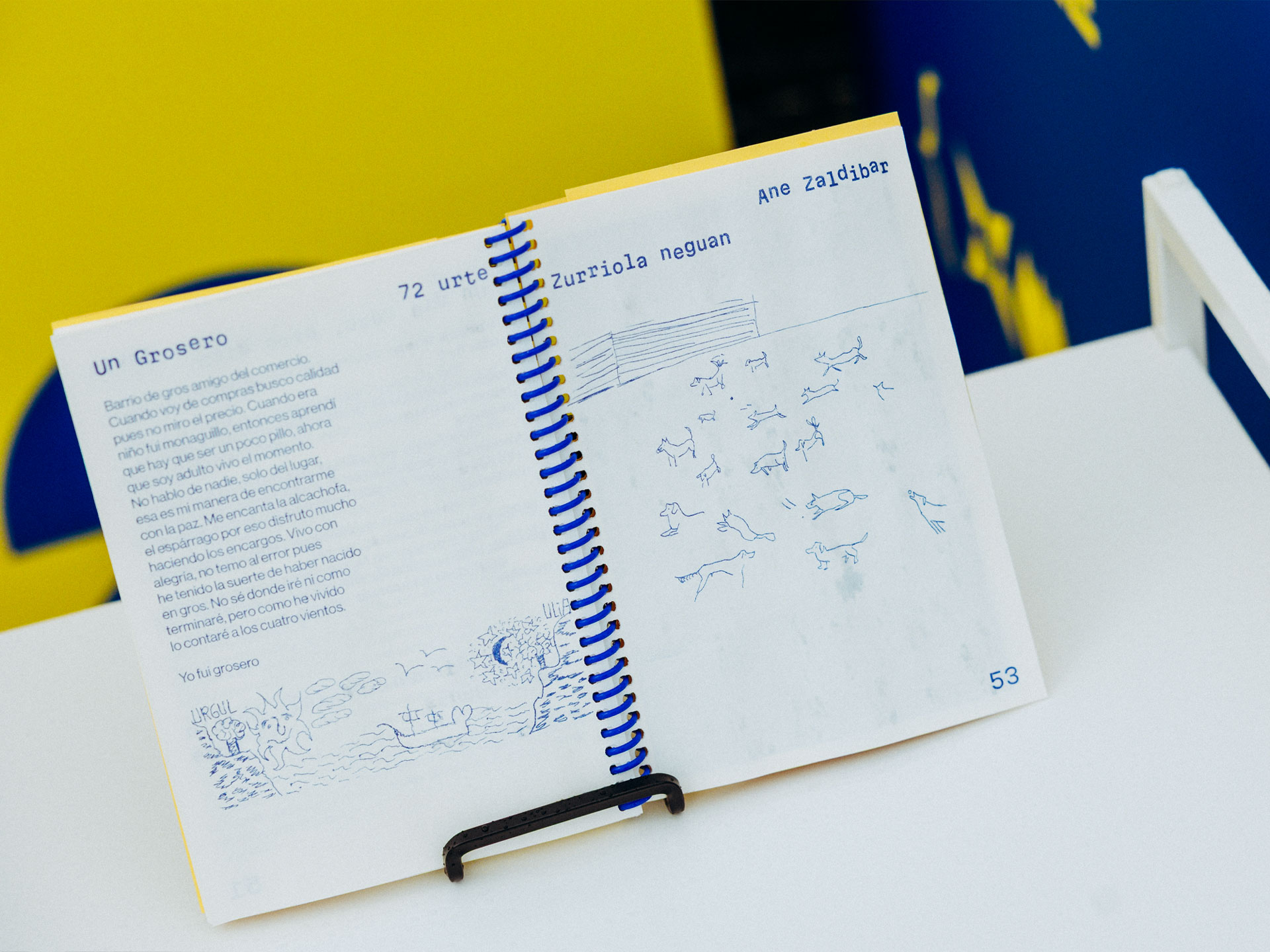 Libro con ilustarción y texto